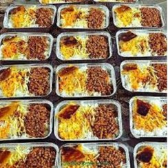 تصویر غذای خانگی چلو خورش قیمه با برنج ایرانی (ارسال رایگان برای ده پرس به بالا) 