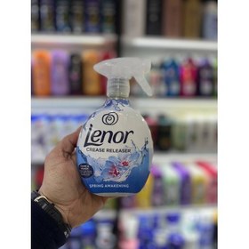 تصویر اسپری ضد چروک و خوشبو کننده لباس لنور lenor رایحه گل های بهاری حجم 500 میلی لیتر 