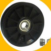 تصویر قرقره 10،11,12سانتی بدنسازی تک بلبرینگ با بوش 