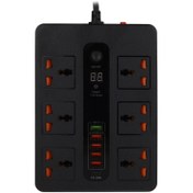 تصویر چند راهی و پاور سوکت 6 پورت 