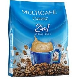 تصویر کافی میکس کلاسیک بدون شکر 2 در 1 مولتی کافه – 24 عددی multicafe classic 2in1 Sugar Free 24sticks