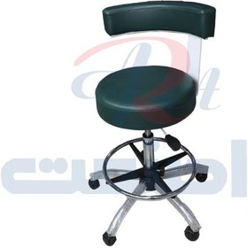 تصویر Stool with jack and wheels, round bottom, code 101 