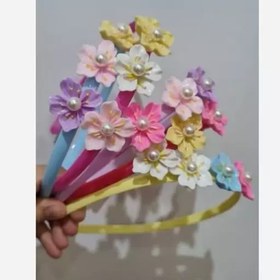 تصویر تل دخترانه گل دار 