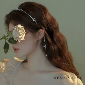 تصویر تل فلزی جواهری آویز دار 