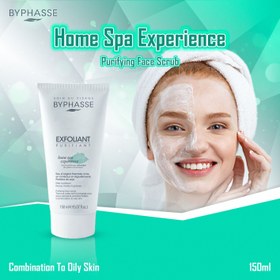 تصویر اسکراب صورت پاک‌کننده بایفاس مدل Home Spa Experience Exfoliant Byphasse Exfoliant Home Spa Experience Purifying Face Scrub