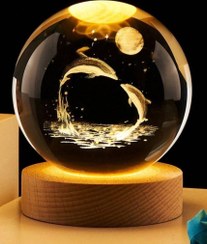 تصویر گوی کریستالی قطر ۶سانت طرح Orb