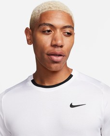 تصویر تی شرت تنیس مردانه نایک NikeCourt Advantage Dri-FIT- سفید 