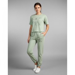 تصویر ست تی شرت آستین کوتاه و شلوار زنانه AM277 