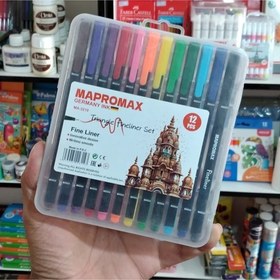 تصویر ست ۶ عددی روان نویس نوک نمدی مپرومکس مدل MA-3210 