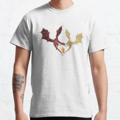 تصویر تیشرت house of the dragon طرح love between dragons Classic T-Shirt کد 195367 