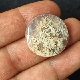 تصویر نگین عقیق روتایل سوزنی طبیعی 