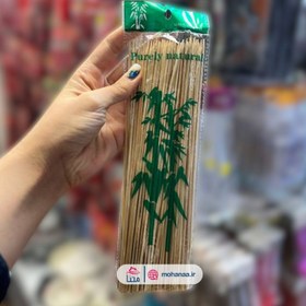 تصویر سیخ چوبی بامبو 25 سانت 