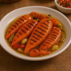 تصویر ترشی فلفل کبابی 100% اورگانیک 