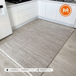 تصویر فرش آشپزخانه مراکشی کد 41239 زمینه بژ 