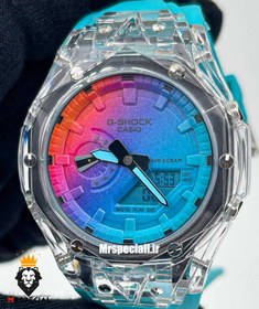 تصویر ساعت کاسیو جی شاک کهکشانی آبی Casio G-Shock 020111 Blue 