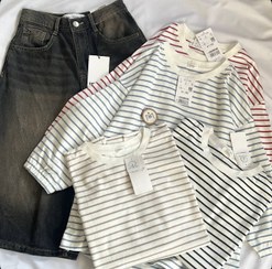 تصویر بلوز های رنگی راه راه 