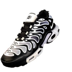 تصویر کتونی نایک مدل ایرمکس پلاس تی ان مشکی سفید Nike Air Max TN Plus Drift Black White 