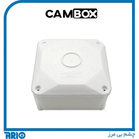 تصویر باکس جعبه تقسیم پلاستیکی روکار کم باکس CAM BOX CA-12W PRO سایز 12*12 پرو لولادار سفید 