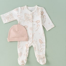 تصویر ست ۱۳ تکه نیلی طرح خرس صورتی nili