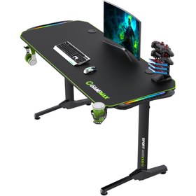 تصویر میز گیمینگ گیم مکس D140 Carbon RGB GAMEMAX D140 Carbon RGB Gaming Desk