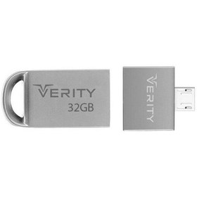 تصویر فلش 32 گیگ وریتی VERITY V811O + تبدیل OTG VERITY V811O 32GB USB2.0 flash memory