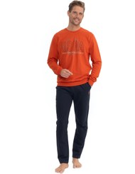 تصویر ست پیژامه فاق نرمال آستین بلند راسته مردانه | یو اس پولو U.S. Polo Assn. 