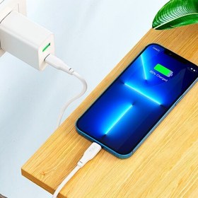 تصویر کابل تبدیل USB-C به لایتنینگ هوکو مدل X93 PD 20W طول 1 متر با گارانتی 6 ماهه 