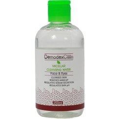 تصویر میسلار واتر پوست چرب و مختلط دمودکسیلین Demodexcilin-Micellar-Cleansing-Water-For-Oily-Skin