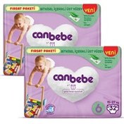 تصویر پوشک جان به به (Canbebe) سایز ۶ بسته 32 عددی یاسی 