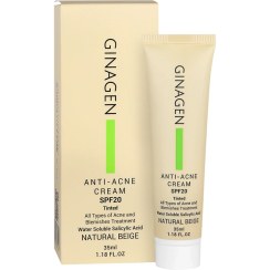 تصویر کرم ضد جوش رنگی نچرال بژ spf20 ژیناژن - 35 میلی لیتر 