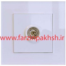 تصویر کلید تک پل دلند مدل آسا پلکسی سفید 