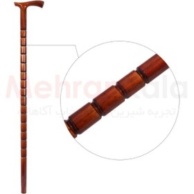 تصویر عصای پیاده روی چوبی مدل Cylindrical Cylindrical walking wooden Cane