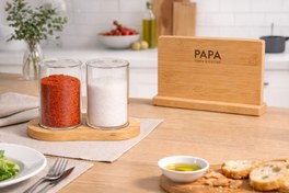 تصویر نمکدان جفتی پیرکس پاپا 