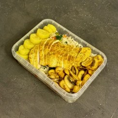 تصویر سینه مرغ با پلو اندونزی 