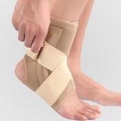 تصویر قوزک بند نئوپرنی آتل دار پاک سمن کد 088 کرمی سایز XXL Paksaman Neoprene Ankle Support with Spring Cream Code 088 size XXL