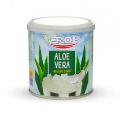 تصویر کمپوت آلوئه ورا کراپ 440 گرمی – باکس 24 عددی Crop Aloe Vera Compote Slices 440 gr