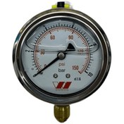 تصویر گیج فشار صفحه ۶ رزوه از زیر 10 برا روغنی 