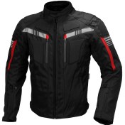 تصویر کاپشن موتور سواری چهار فصل STATE مدل نیف BLACK RED 