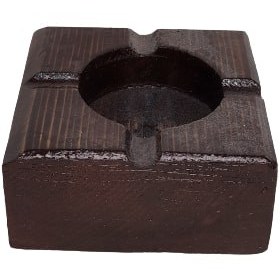 تصویر زیرسیگاری چوبی مربع آروما کد 602 Ashtray