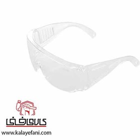 تصویر عینک ایمنی آروا سفید مدل 8141 Arva white safety glasses model 8141