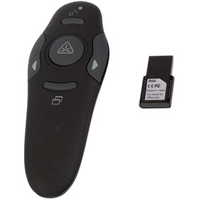 تصویر پرزنتر 5 کلید به همراه لیزر پوینتر مدل AMP16AP 2.4GHz Wireless Presenter Remote