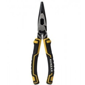 تصویر انبر دم باریک کنزاکس مدل KLN-28 سایز 8 اینچ Kenzax KLN-28 Long Nose Pliers 8 Inch