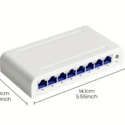 تصویر سوییچ شبکه 8 پورت گیگابایت USB-Powered 