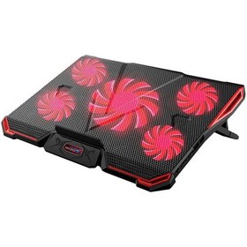 تصویر کول پد لپ تاپ 5 فن 16 اینچ CoolCold K33 CoolCold K33 Laptop Cooling Pad