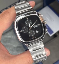 تصویر ساعت سیکو مردانه کرنومتر دار سیکو اکسکلوسیو مدل 2174 رنگ نقره ای صفحه مشکی 