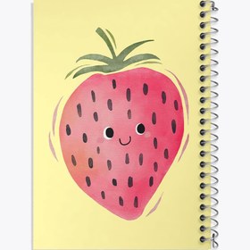 تصویر دفتر نت موسیقی 100 برگ خندالو طرح توت فرنگی 