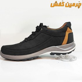 تصویر کفش تمام چرم اسپرت مردانه کارو بندی زیره ترمو کد 7311 ا Karo men's sports leather shoes Karo men's sports leather shoes