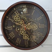 تصویر ساعت دیواری آویسا مدل ۱۱۱ چرخ دنده متحرک نقشه ایران 