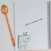 تصویر دفتر سیمی فانتزی- بدون رنگ آمیزی- 40 برگ 