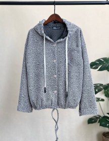 تصویر ست شکت مخمل کجراه و شلوار فوتر - زغالی / شکت 